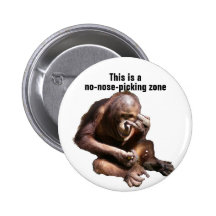 Zero Tolerance Warning Pinback Button