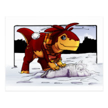 Zeta Snowball Fight! Postcards