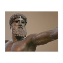 Zeus bronze statue in Athens Greece Post Card