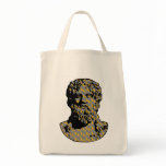 Zeus marble statue canvas bag