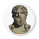 Zeus marble statue magnet