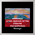 Zhuangzi Quote - Poster posters
