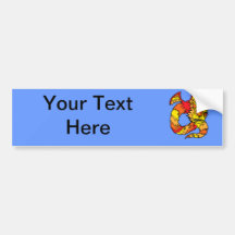 Zhulong the Torch Dragon Bumper Sticker
