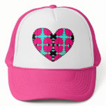 Zig-n-Zag Hearts Trucker Hats