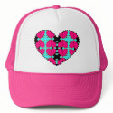 Zig-n-Zag Hearts hats