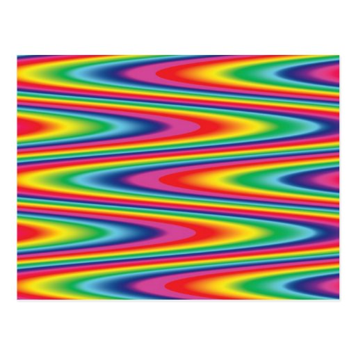 Zig Zag Psychedelic Rainbow Pattern Zazzle