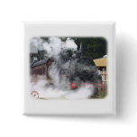 Zig Zag Railway Steam Locomotive 9J53D-17 Pinback Button