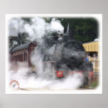 Zig Zag Railway Steam Locomotive 9J53D-17 Poster