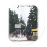 Zig Zag Railway Steam Locomotive 9J53D-21 Round Stickers