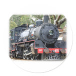 Zig Zag Railway Steam Locomotive 9J54D-01 Round Stickers