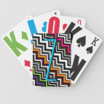 Zig-Zag Stripe Poker Deck
