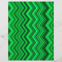 zigzag greens flyer design