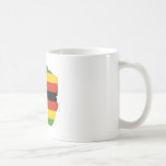 Zimbabwe flag map coffee mug