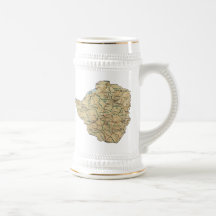 Zimbabwe Flag ~ Map Mug