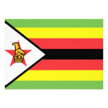 Zimbabwe Flag Personalized Announcements