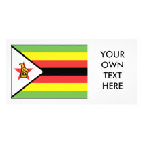 Zimbabwe Flag Photo Greeting Card