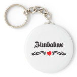 Zimbabwe Tattoo Style Key Chain