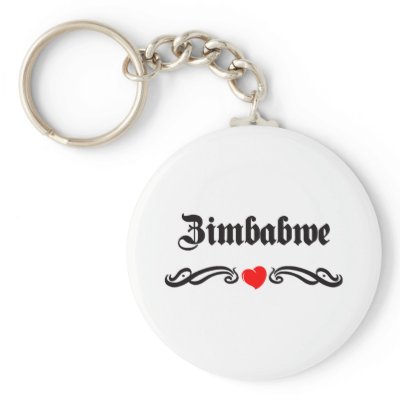 Zimbabwe Tattoo Style Key Chains by repofcountries