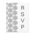 Zinnia Border RSVP Postcard, Black