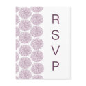 Zinnia Border RSVP Postcard, Purple