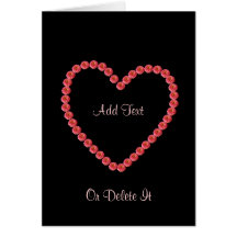 Zinnia Heart card