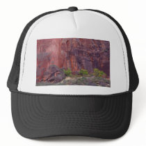 Zion Canyons Big Bend Cliffs Red Mesh Hats
