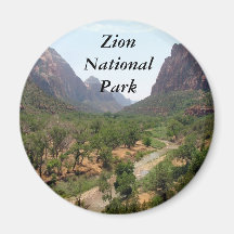 Zion National Park Fridge Magnets