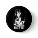 Zip It Hippie buttons