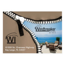 Zip It Up Business Card template (hotel)
