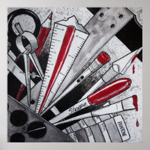 Zipline Red Show 2012 Print