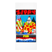 Zippy For President! Custom Rack Card