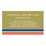 Zippy Stripe Business Card