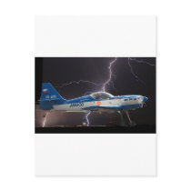 ZLIN 50 IN LIGHTNING POSTCARD