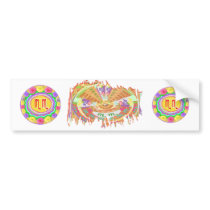ZODIA Libra n Scorpio Shining Stars Bumper Sticker