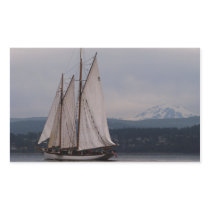 Zodiac and Mt Baker Rectangular Sticker