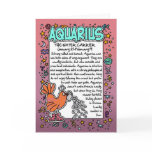 Zodiac - Aquarius Fun Facts cards