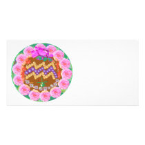 Zodiac AQUARIUS:  GOODLUCK Designs Photo Card Template