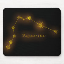 Zodiac - Aquarius Mouse Pads
