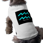 Zodiac Aquarius Shirt Dog T-shirt
