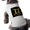 Zodiac Gemini Shirt pet clothing