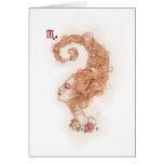 Zodiac Girl Greeting Card: Scorpio