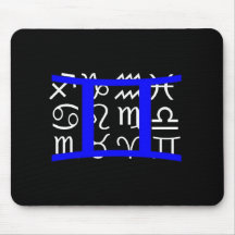 Zodiac Mousepad - Gemini Blue