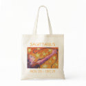 Zodiac Sagittarius tote bag text