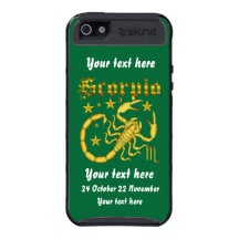 Zodiac Scorpio-Design-1 View Below Hints iPhone 5 Covers