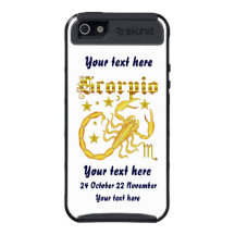 Zodiac Scorpio-Design-1 View Below Hints iPhone 5 Cases