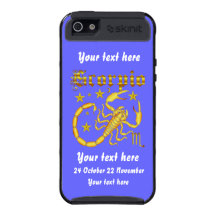 Zodiac Scorpio-Design-1 View Below Hints iPhone 5 Cover