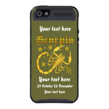 Zodiac Scorpio-Design-1 View Below Hints iPhone 5 Covers