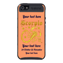 Zodiac Scorpio-Design-1 View Below Hints iPhone 5 Cover