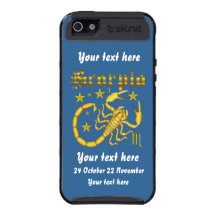 Zodiac Scorpio-Design-1 View Below Hints Cover For iPhone 5