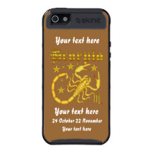 Zodiac Scorpio-Design-1 View Below Hints Cases For iPhone 5